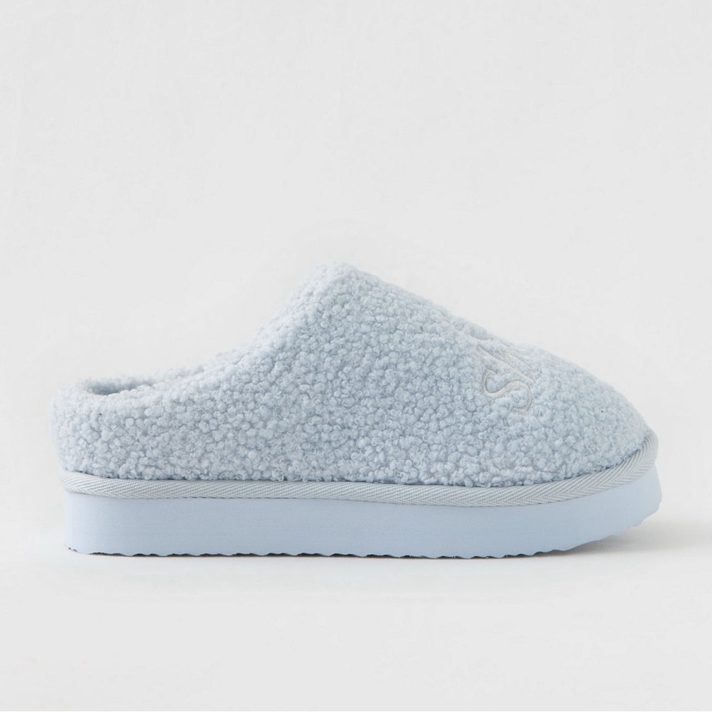 (#56)AERIE Sherpa Scuff Slippers